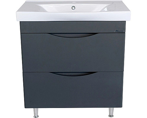 Заказать Тумба с раковиной серебро 80,5 см Bellezza Санриса 4630113660363 + 4690311076878 в магазине сантехники Santeh-Crystal.ru