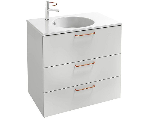 Приобрести Тумба белый матовый 80 см Jacob Delafon Odeon Rive Gauche EB2532-R7-M49 в магазине сантехники Santeh-Crystal.ru