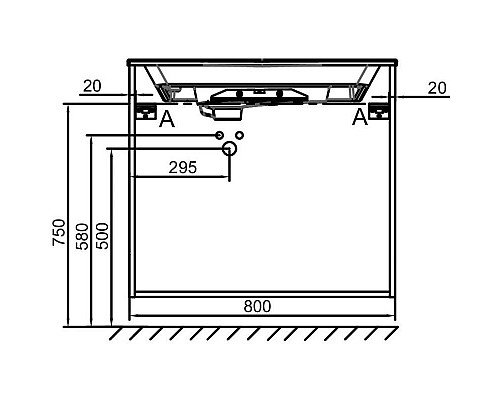 Приобрести Тумба белый матовый 80 см Jacob Delafon Odeon Rive Gauche EB2532-R7-M49 в магазине сантехники Santeh-Crystal.ru