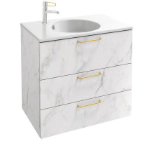 Тумба белый мрамор 80 см Jacob Delafon Odeon Rive Gauche EB2532-R8-NR4