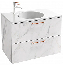 Тумба белый мрамор 80 см Jacob Delafon Odeon Rive Gauche EB2522-R7-NR4