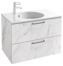 Тумба белый мрамор 80 см Jacob Delafon Odeon Rive Gauche EB2522-R9-NR4