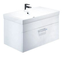 Тумба с раковиной белый глянец 80 см IDDIS Mirro New NMIR80Wi95K