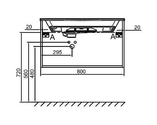 Приобрести Тумба белый матовый 80 см Jacob Delafon Odeon Rive Gauche EB2512-R9-M49 в магазине сантехники Santeh-Crystal.ru