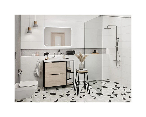 Купить Тумба дуб/черный 80,4 см Cersanit Bosquet A63012 в магазине сантехники Santeh-Crystal.ru