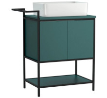 Тумба зеленый/черный 80 см Cersanit Botanique A63014