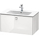 Приобрести Тумба белый глянец 82 см Duravit Brioso BR400201022 в магазине сантехники Santeh-Crystal.ru