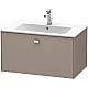 Купить Тумба базальт матовый 82 см Duravit Brioso BR400201043 в магазине сантехники Santeh-Crystal.ru