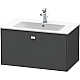 Заказать Тумба графит матовый 82 см Duravit Brioso BR400201049 в магазине сантехники Santeh-Crystal.ru