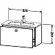 Купить Тумба белый глянец 82 см Duravit Brioso BR401101022 в магазине сантехники Santeh-Crystal.ru