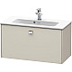 Купить Тумба тауп матовый 82 см Duravit Brioso BR401101091 в магазине сантехники Santeh-Crystal.ru