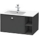 Купить Тумба графит матовый 82 см Duravit Brioso BR401201049 в магазине сантехники Santeh-Crystal.ru