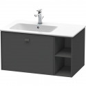 Тумба графит матовый 82 см Duravit Brioso BR401204949