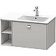 Купить Тумба бетонно-серый матовый 82 см Duravit Brioso BR401401007 в магазине сантехники Santeh-Crystal.ru