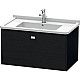 Купить Тумба черный дуб 82 см Duravit Brioso BR404201016 в магазине сантехники Santeh-Crystal.ru