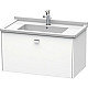 Заказать Тумба белый матовый 82 см Duravit Brioso BR404201018 в магазине сантехники Santeh-Crystal.ru