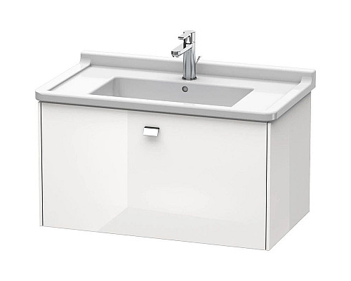 Приобрести Тумба белый глянец 82 см Duravit Brioso BR404201022 в магазине сантехники Santeh-Crystal.ru