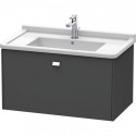 Тумба графит матовый 82 см Duravit Brioso BR404201049