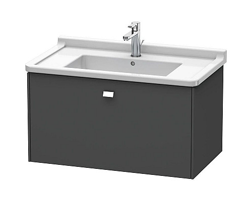 Заказать Тумба графит матовый 82 см Duravit Brioso BR404201049 в магазине сантехники Santeh-Crystal.ru