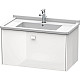 Купить Тумба белый глянец 82 см Duravit Brioso  BR404202222 в магазине сантехники Santeh-Crystal.ru