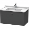 Тумба графит матовый 82 см Duravit Brioso BR404204949