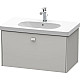 Купить Тумба бетонно-серый матовый 82 см Duravit Brioso BR404600707 в магазине сантехники Santeh-Crystal.ru