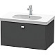 Купить Тумба графит матовый 82 см Duravit Brioso BR404601049 в магазине сантехники Santeh-Crystal.ru