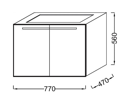 Приобрести Тумба розовое дерево 77 см Jacob Delafon Struktura EB1281-E13 в магазине сантехники Santeh-Crystal.ru