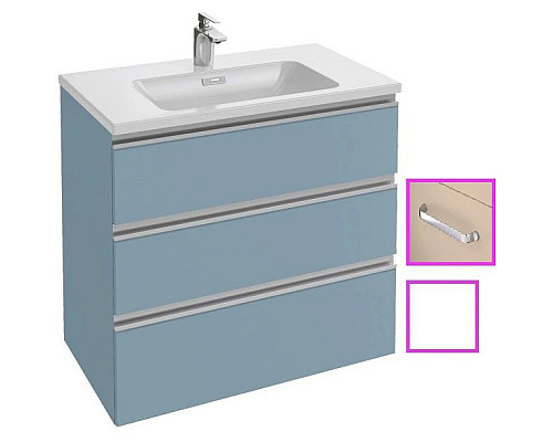 Приобрести Тумба белый глянец 80 см Jacob Delafon Vox EB2098-R1-G1C в магазине сантехники Santeh-Crystal.ru