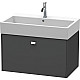 Купить Тумба графит матовый 78,4 см Duravit Brioso BR405501049 в магазине сантехники Santeh-Crystal.ru