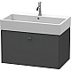 Купить Тумба графит матовый 78,4 см Duravit Brioso BR405504949 в магазине сантехники Santeh-Crystal.ru