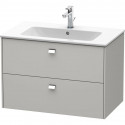 Тумба бетонно-серый матовый 82 см Duravit Brioso BR410201007