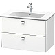 Купить Тумба белый матовый 82 см Duravit Brioso BR410201018 в магазине сантехники Santeh-Crystal.ru