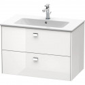 Тумба белый глянец 82 см Duravit Brioso BR410201022