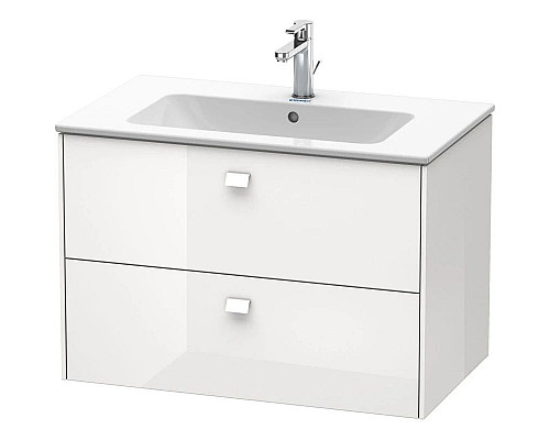 Приобрести Тумба белый глянец 82 см Duravit Brioso BR410202222 в магазине сантехники Santeh-Crystal.ru