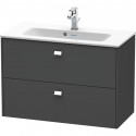 Тумба графит матовый 82 см Duravit Brioso BR411101049