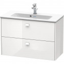 Тумба белый глянец 82 см Duravit Brioso BR411102222