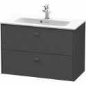 Тумба графит матовый 82 см Duravit Brioso BR411104949