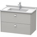 Тумба бетонно-серый матовый 82 см Duravit Brioso BR414201007