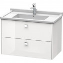 Тумба белый глянец 82 см Duravit Brioso BR414201022