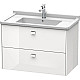 Купить Тумба белый глянец 82 см Duravit Brioso BR414201022 в магазине сантехники Santeh-Crystal.ru