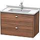 Приобрести Тумба орех 82 см Duravit Brioso BR414201079 в магазине сантехники Santeh-Crystal.ru
