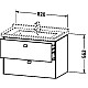 Приобрести Тумба орех 82 см Duravit Brioso BR414201079 в магазине сантехники Santeh-Crystal.ru