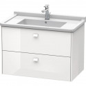 Тумба белый глянец 82 см Duravit Brioso BR414202222