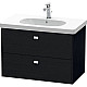 Купить Тумба черный дуб 82 см Duravit Brioso BR414601016 в магазине сантехники Santeh-Crystal.ru