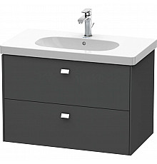 Тумба графит матовый 82 см Duravit Brioso BR414601049