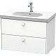 Купить Тумба белый матовый 82 см Duravit Brioso BR414601818 в магазине сантехники Santeh-Crystal.ru