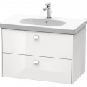 Тумба белый глянец 82 см Duravit Brioso BR414602222
