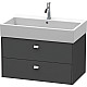 Купить Тумба графит матовый 78,4 см Duravit Brioso BR415501049 в магазине сантехники Santeh-Crystal.ru
