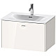 Купить Тумба белый глянец 72 см Duravit Brioso BR421102222 в магазине сантехники Santeh-Crystal.ru